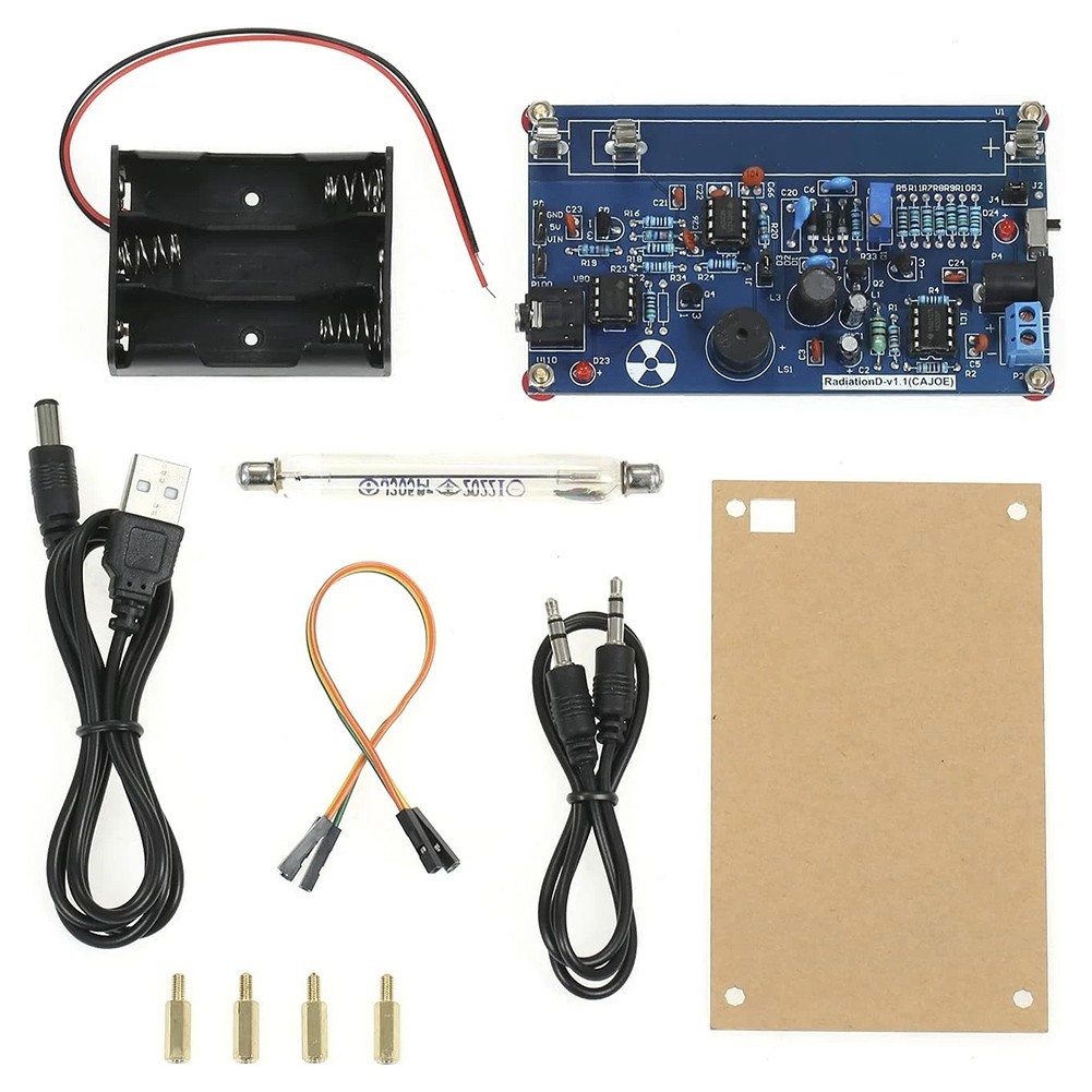 DIY Radiation Detector Kit with Visual Audio Indication for Arduino Projects
