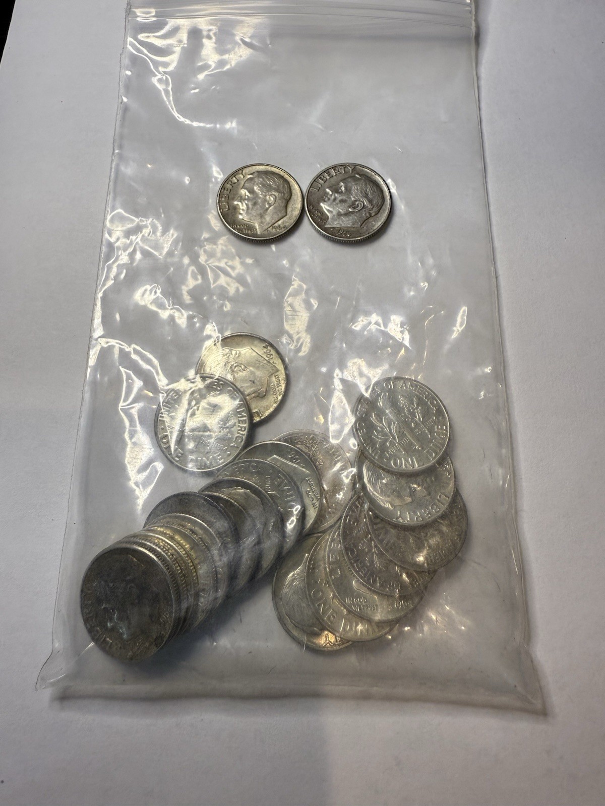(1) 90% Silver U.S. Coin Roosevelt Dime – 1946–1964 Dates bullion Lot B5