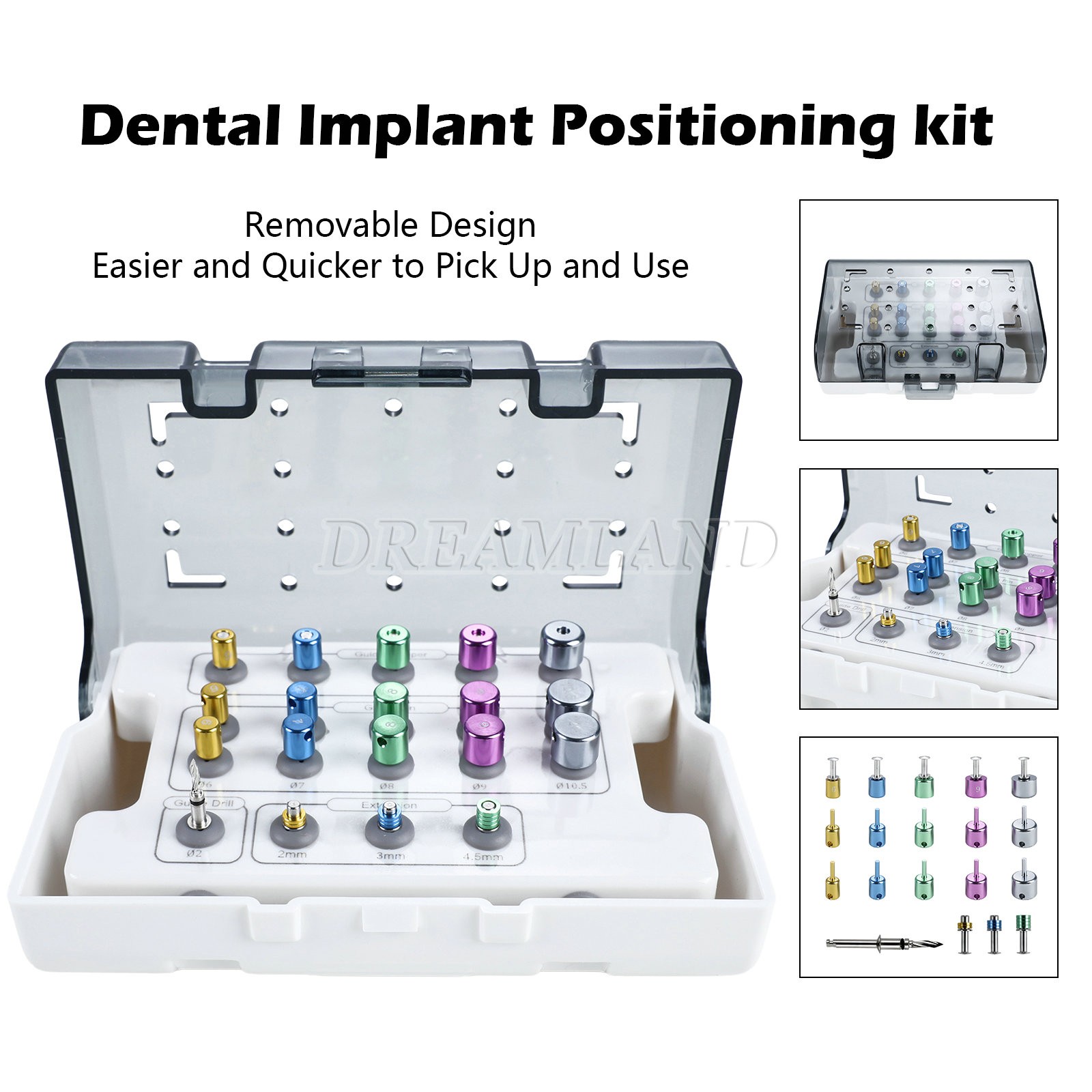 Dental Drill Guide and Positioning Kit Titanium Guided Dental Surgery Set