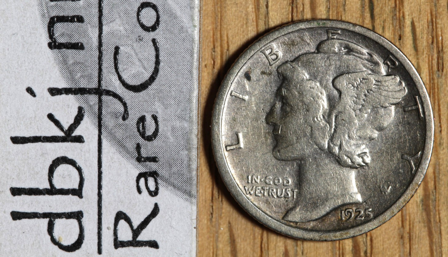 1925 S - Mercury Dime 10¢ - VF+ Very Fine Plus dbkjA