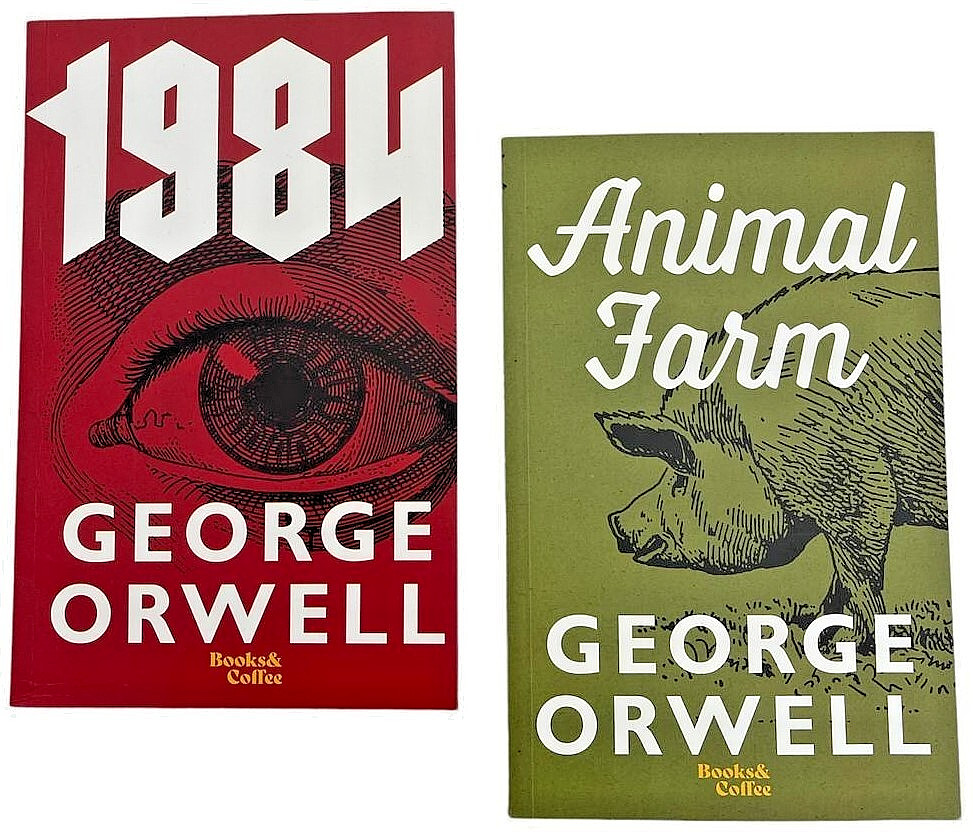 1984  & Animal Farm  (Set of 2 Books)  by  George Orwell -NEW