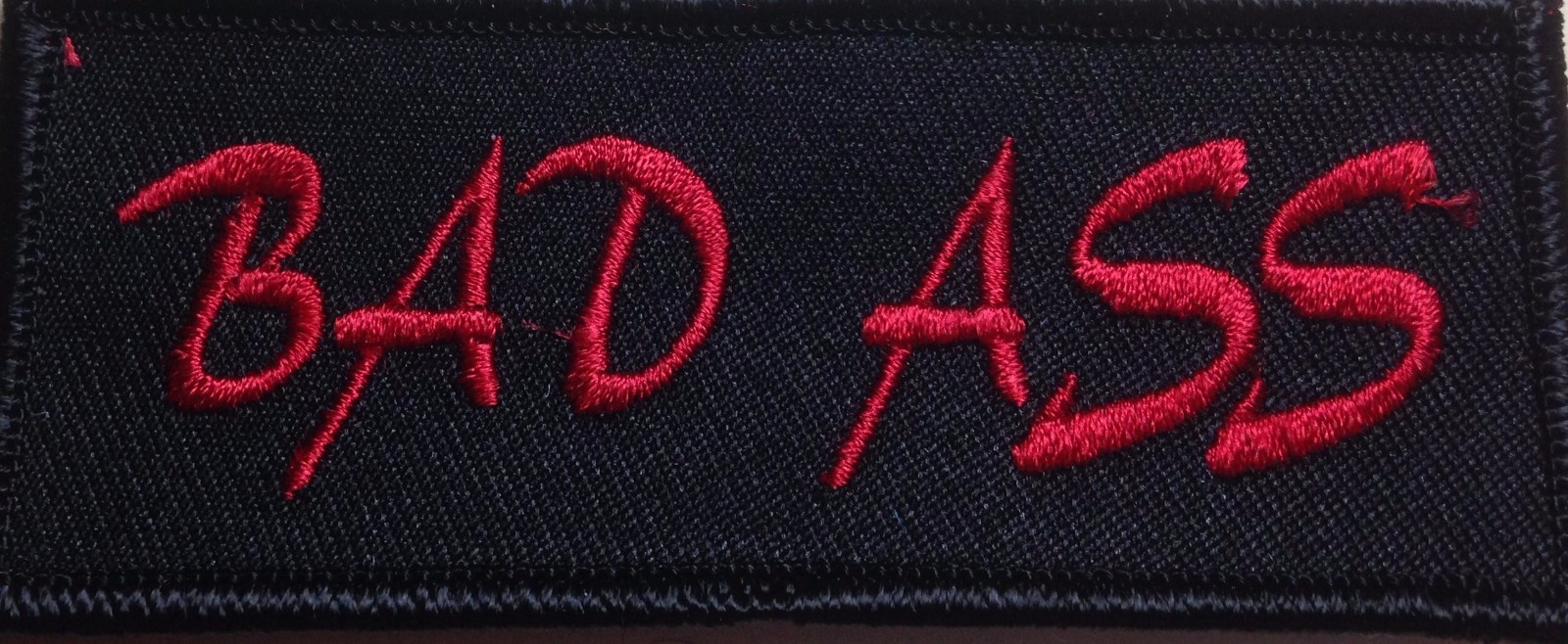 BAD ASS MOTORCYCLE VEST IRON ON PATCH H-14