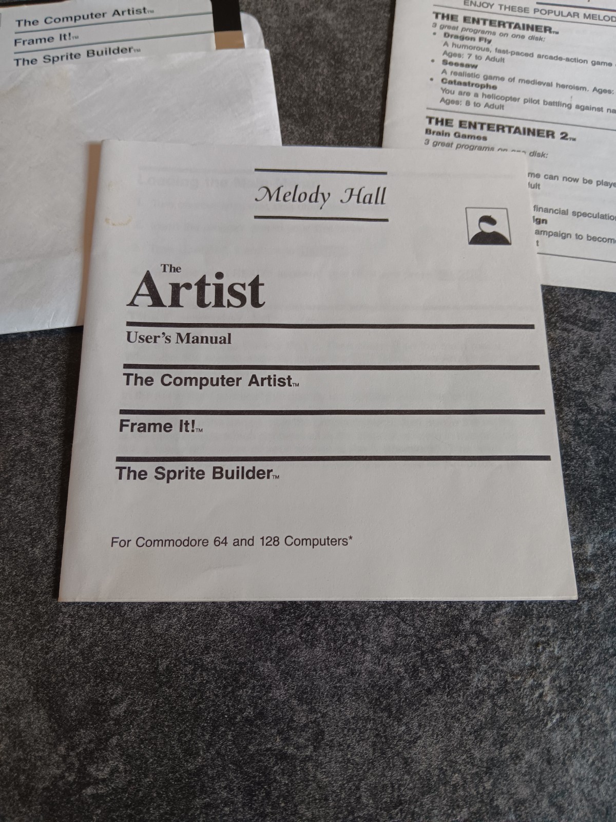 Commodore 64 The Artist Valueware Software Tested/Works Box Damage