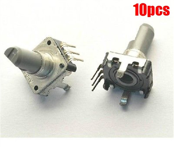 10Pcs Rotary Encoder EC12 Audio Encoder 360 Deg E12 Lotus 15Mm New Ic hx