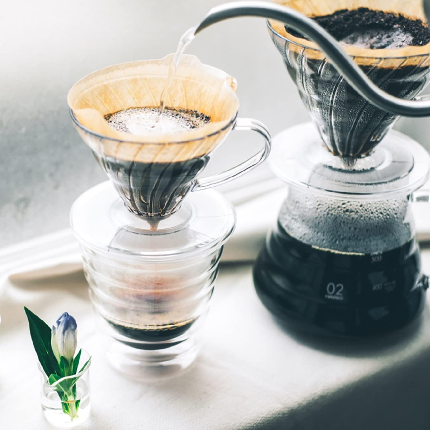 V60 Plastic Coffee Dripper, Size 03, Clear