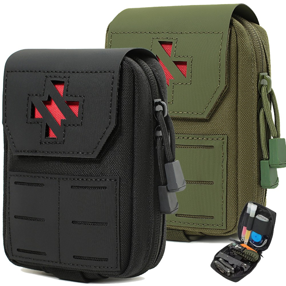 Small Tactical Molle First Aid Kit Medical Pouch EDC Utility Gadget Waist Bags