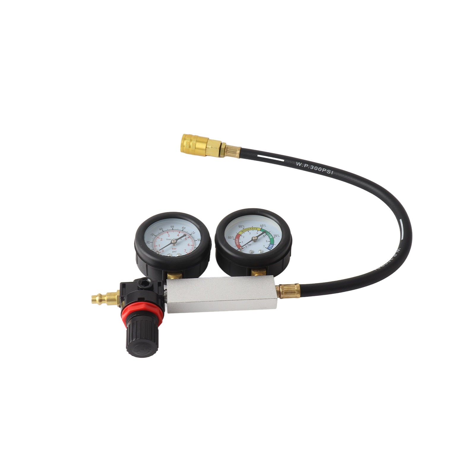 Cylinder Leak Down Tester Gasoline Engine Compression Gauge Detecting Accessory