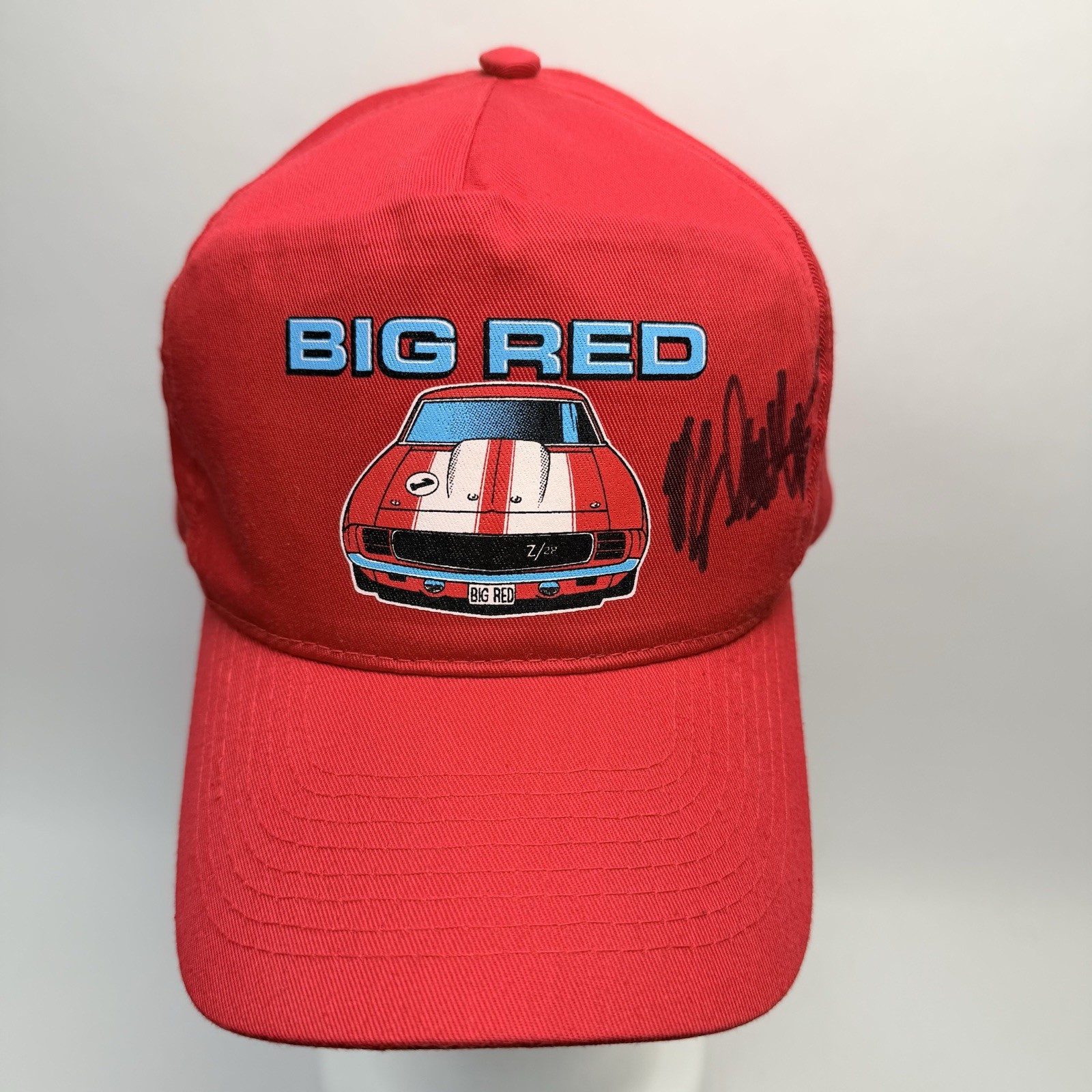 Big Red Camaro Z/28 Hat Cap Signed Autographed RJ Gottlieb? Racing Promo