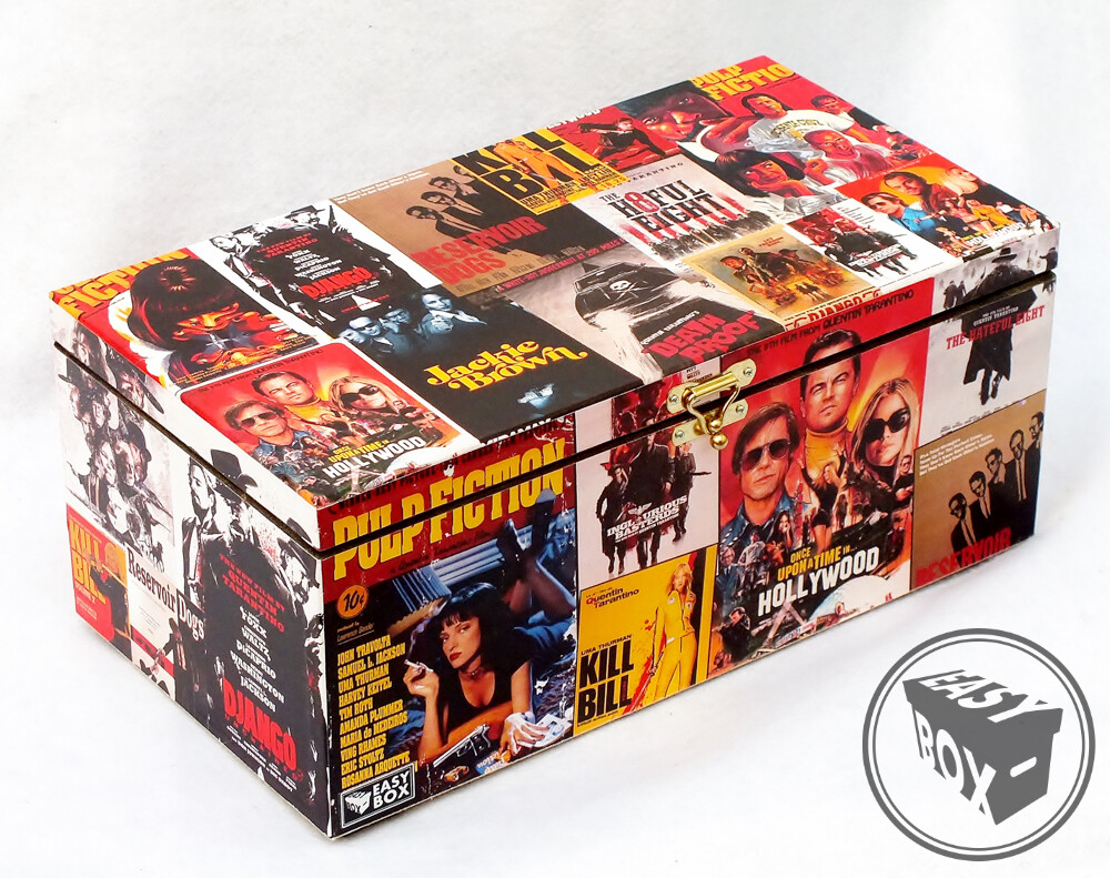 Tarantino - DVD 's / Blu-rays Box Chest MDF