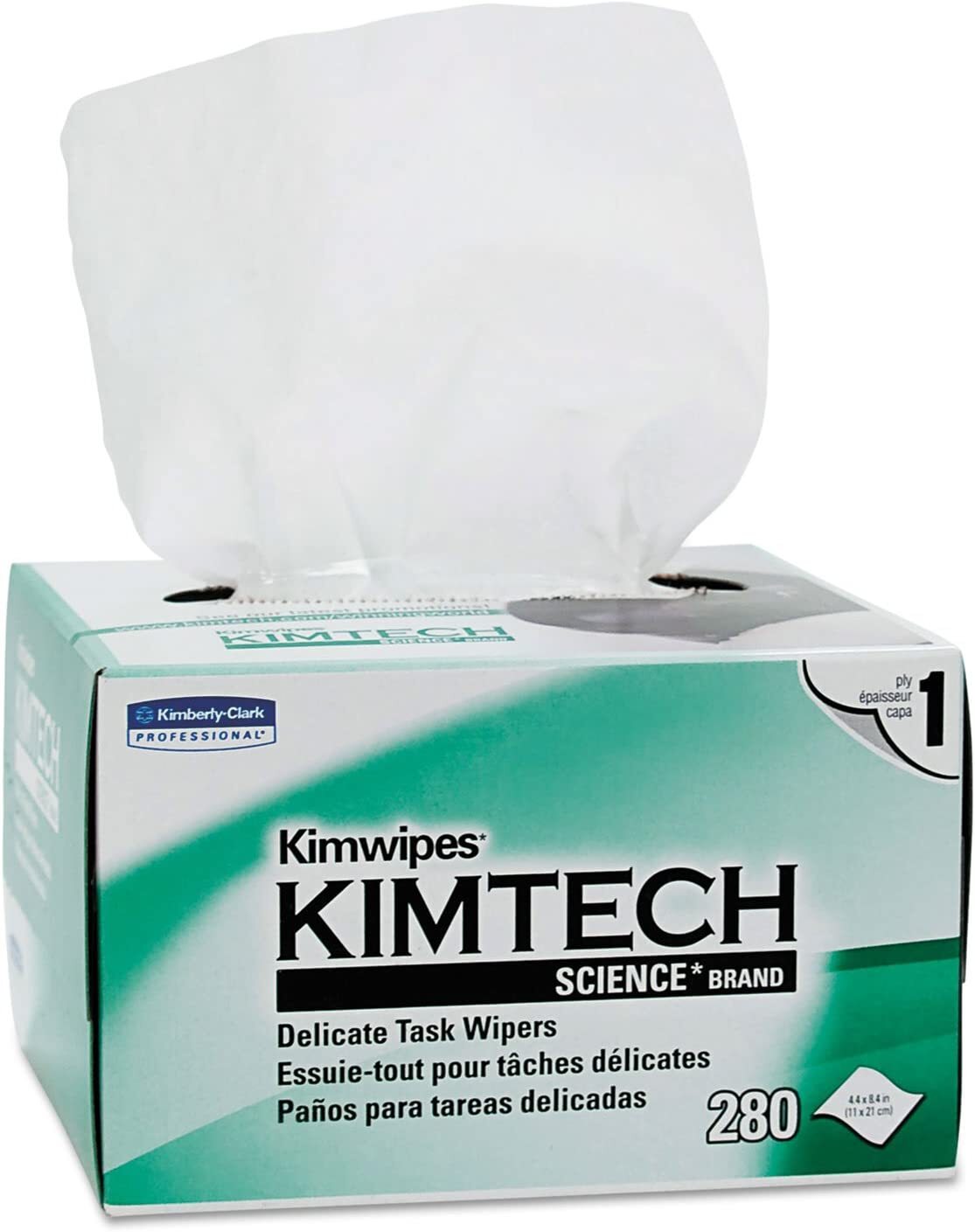 Kimtech Science 34120 Delicate Task Wipes 4.4 in. x 4.8 in. (Box of 280)