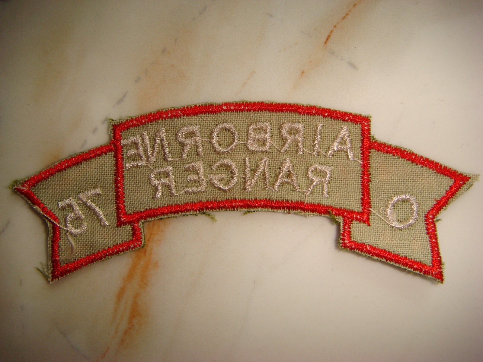 US O Co. AIRBORNE RANGER 75th INFANTRY REGIMENT SCROLL PATCH