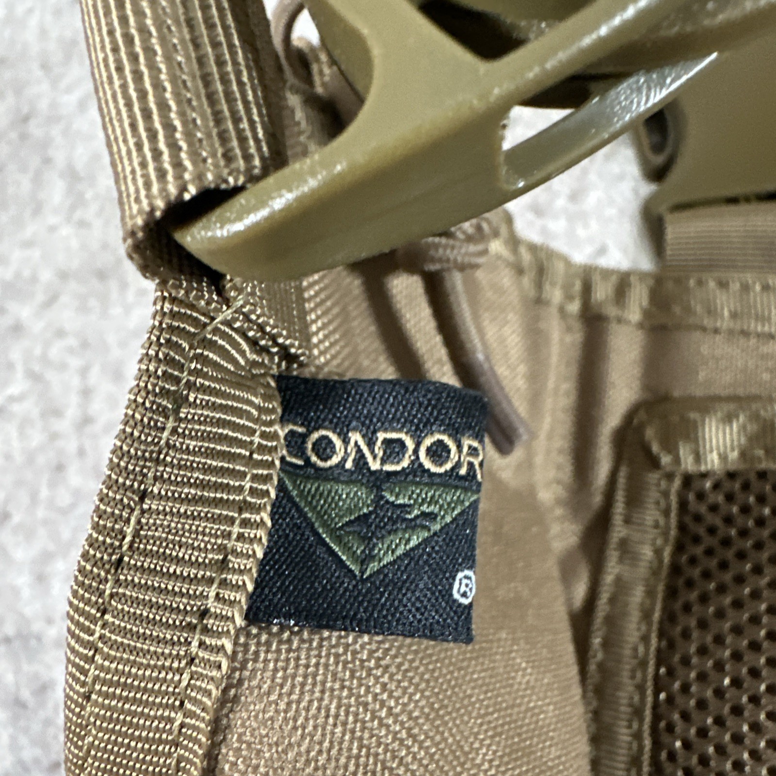 Condor Tan MOLLE Tactical Chest Rig Adjustable Nylon Mesh One Size