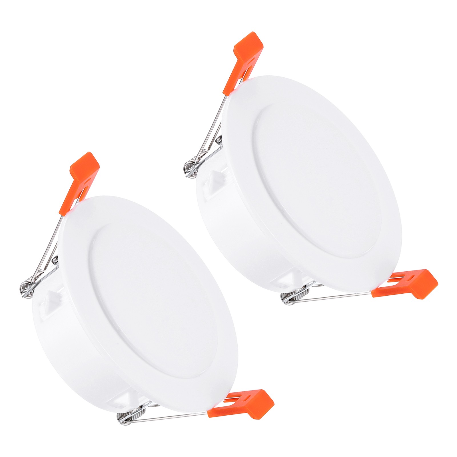 2Pack 3.9" Spring Ceiling Cover Plate Suitable for 3.11-3.5" Round Hole, White