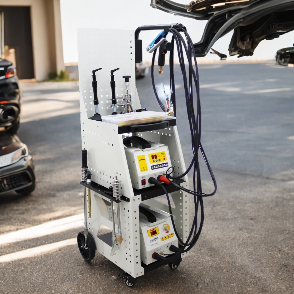Aluminum/Steel Car Body Spot Welder Dent Pulling Machine 220V w/Data Recovery