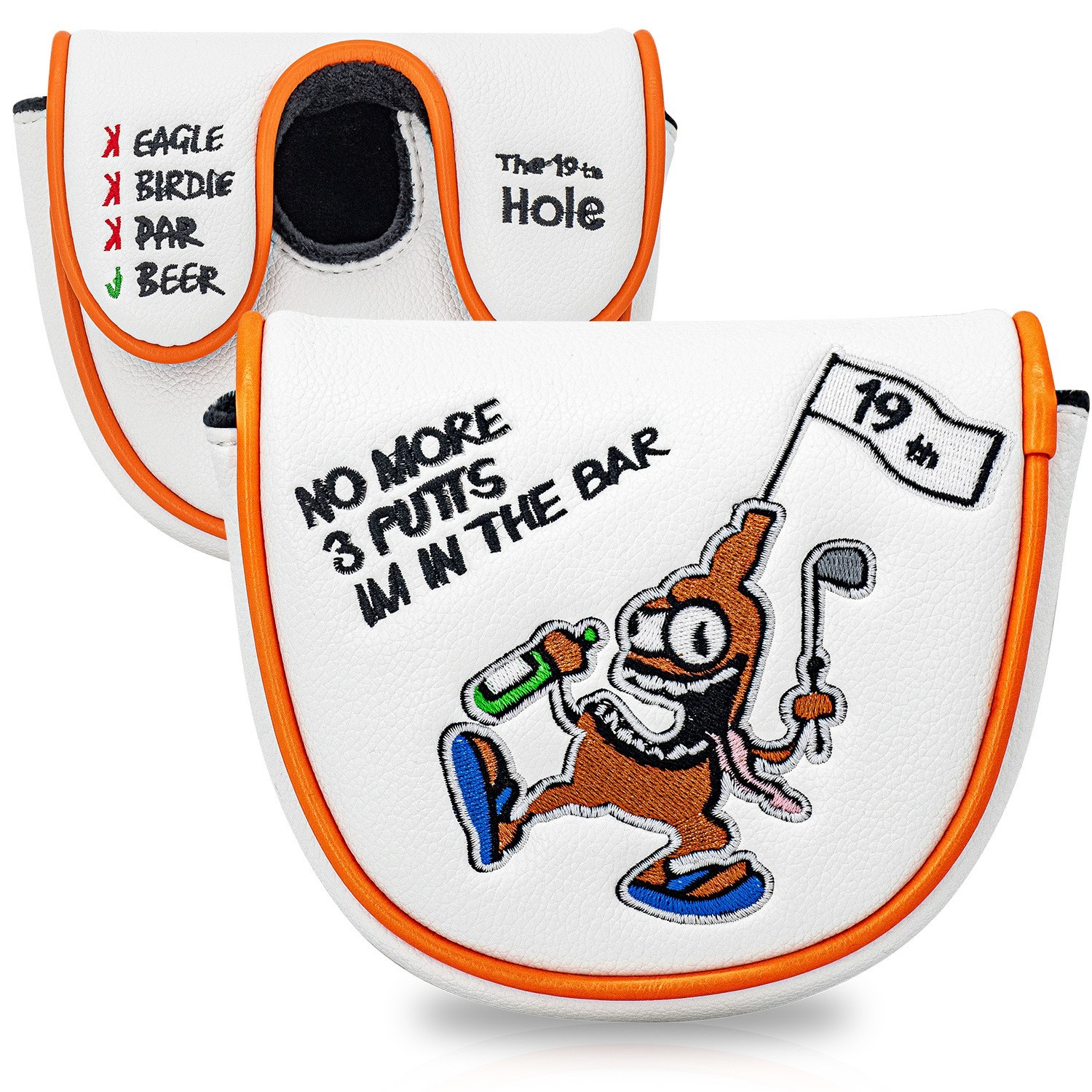 Lab DF3 Golf Putter Cover White Magnetic Closure