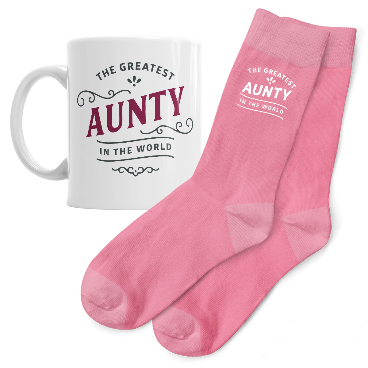 Aunty Gift Mug Socks Present for Birthday Christmas Xmas Keepsake Aunt Gift Idea
