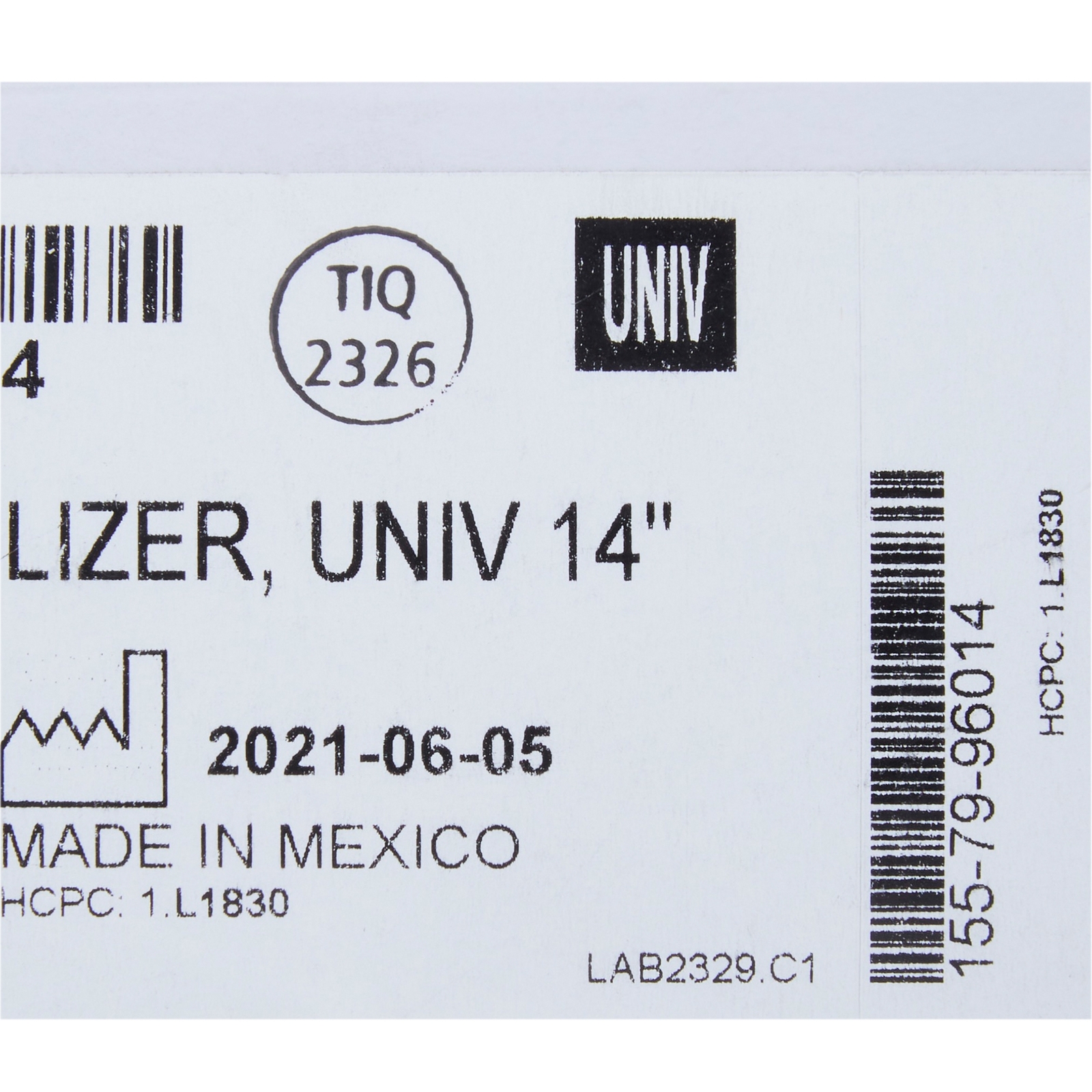 McKesson Foam Knee Immobilizer One Size 1 Each