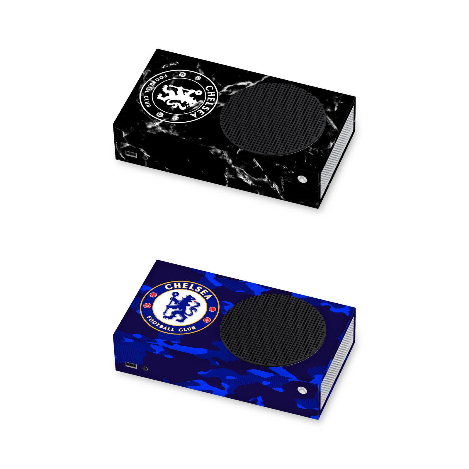 OFFICIAL CHELSEA FOOTBALL CLUB MIXED LOGO VINYL SKIN FOR XBOX SERIES S CONSOLE