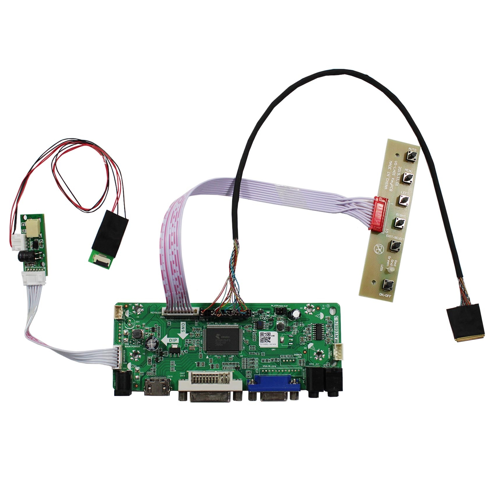 HD DVI VGA LCD Controller Board For 12.3 in 1920x720 HSD123IPW1-A00 LCD Panel