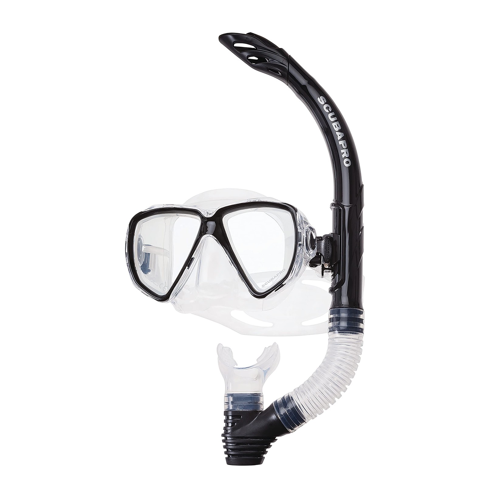 SCUBAPRO Currents Diving Mask Set Snorkel, Black 24.152.100