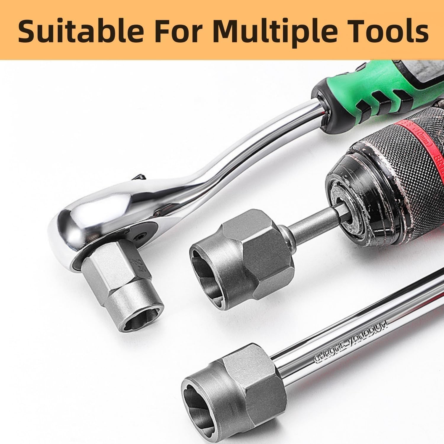 Impact Nut & Bolt Remover Set 3/8" Bolt Extractor Tool Socket Kit With Case 14pc