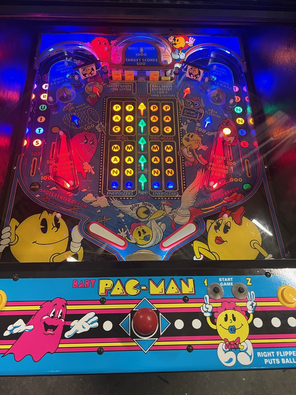 BABY PAC-MAN Pinball Arcade NON GHOSTING Lighting Kit custom SUPER BRIGHT KIT