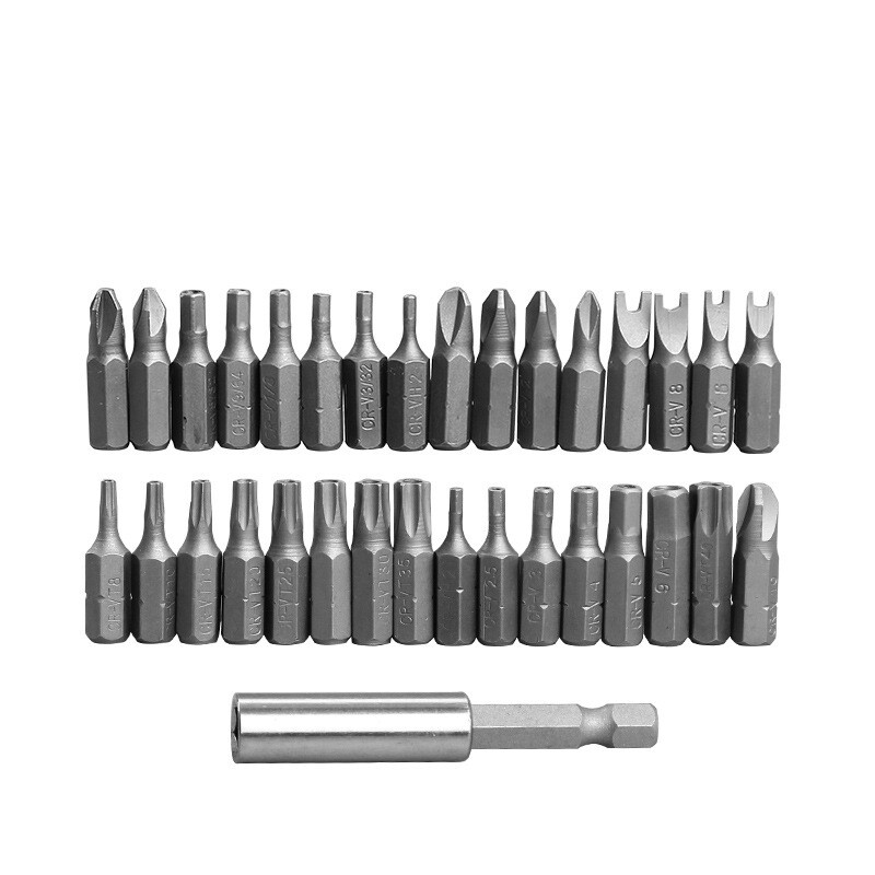 33PCS Tamper Security Torx Bit Set Hex Head Drill Extension Screwdriver Bits US