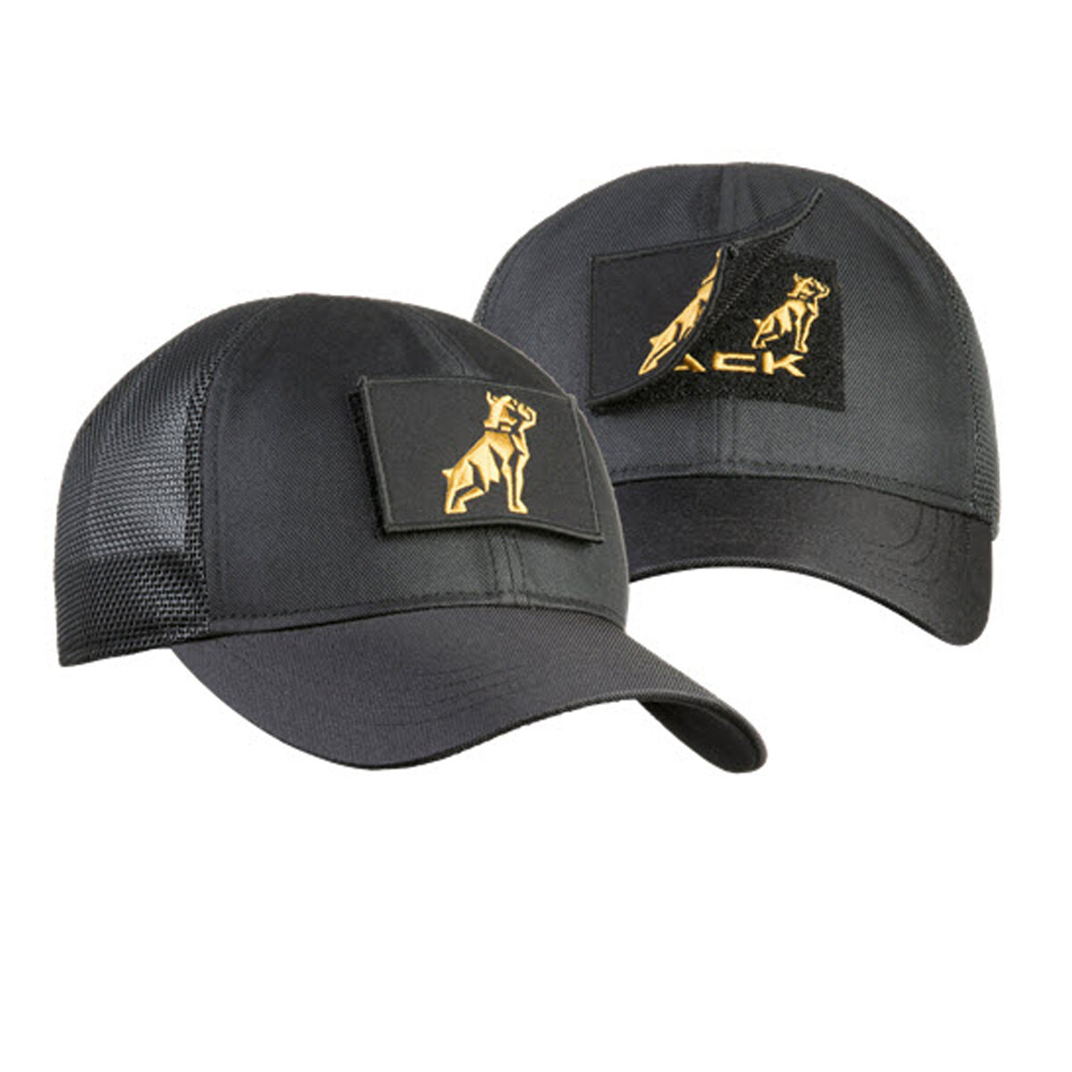 Mack Trucks Tactical Tough Black Cap w/Removable Bulldog Patch Hat