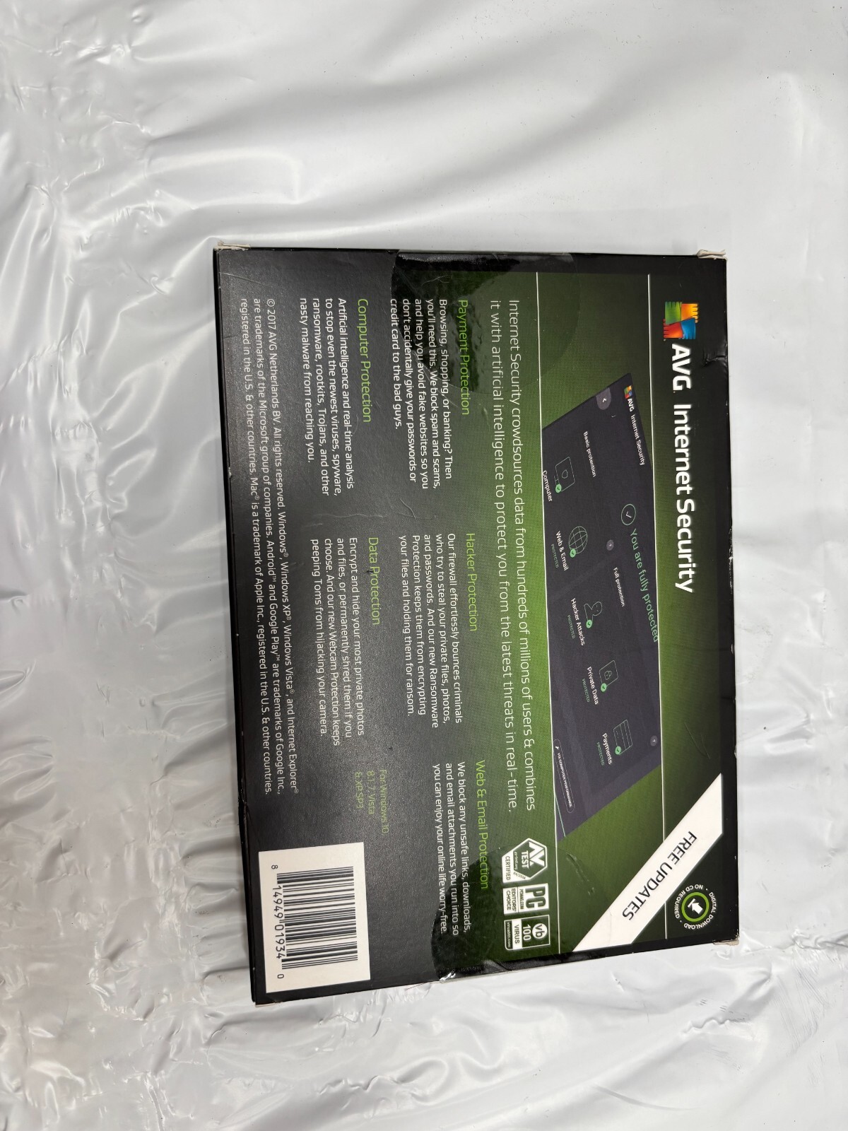 AVG Internet Security 3 PCs-*NEW/SEALED*