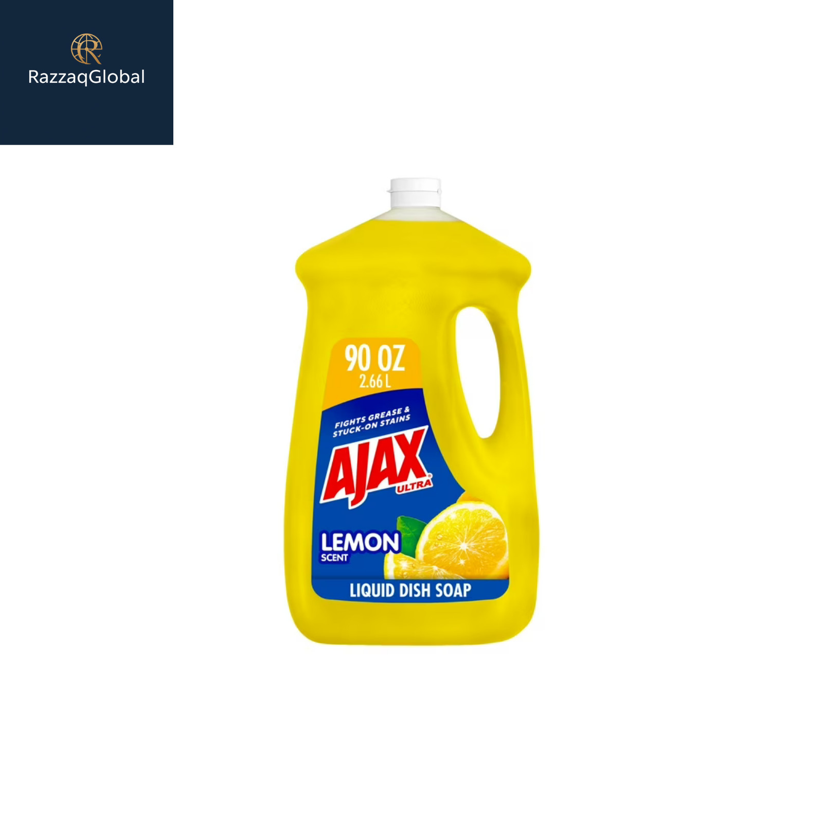 Ajax Ultra Liquid Dish Soap, Lemon Scent, Super Degreaser, 90 Fluid Ounce