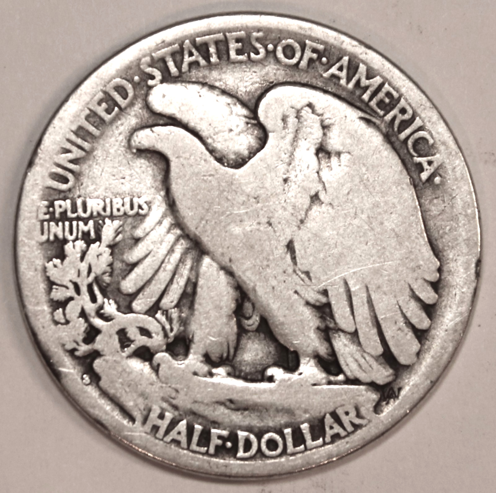 1917-S Reverse Walking Liberty Half Dollar - Very Good - #5638E