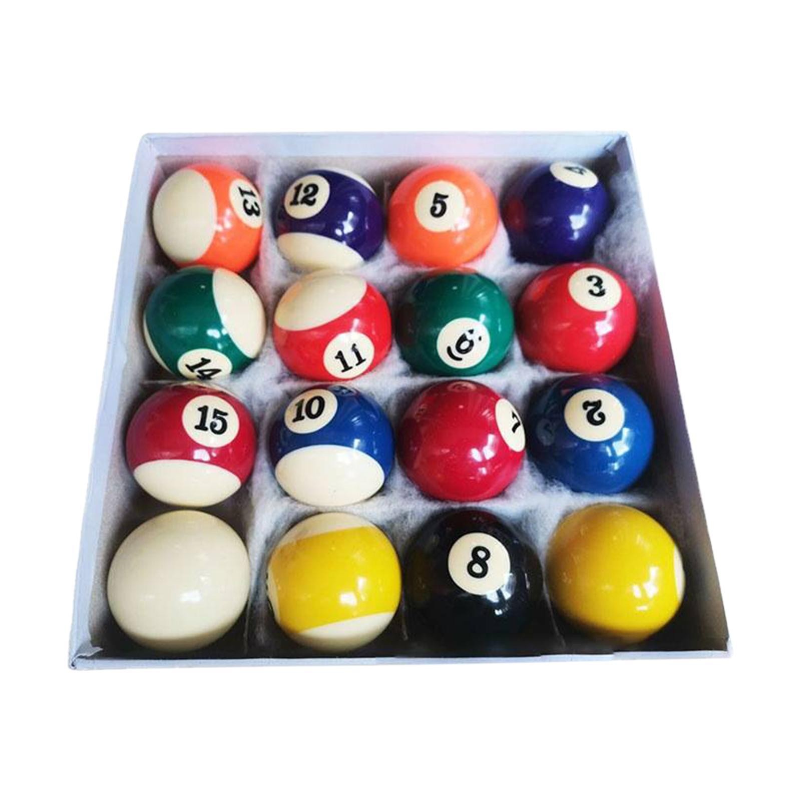 16x Billiard Balls Pool Balls Set Complete 16 Balls for Pool