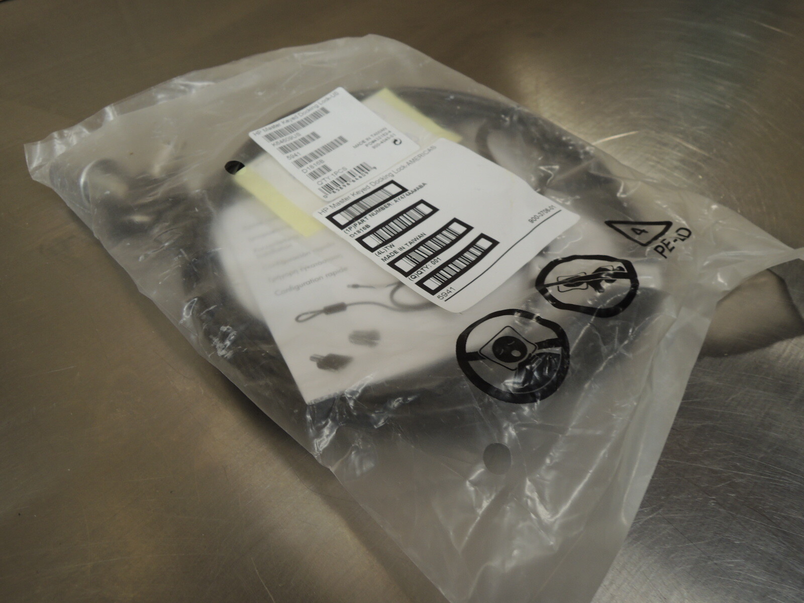 HP Master Keyed Docking Station Lock Kit K64609US - New in package