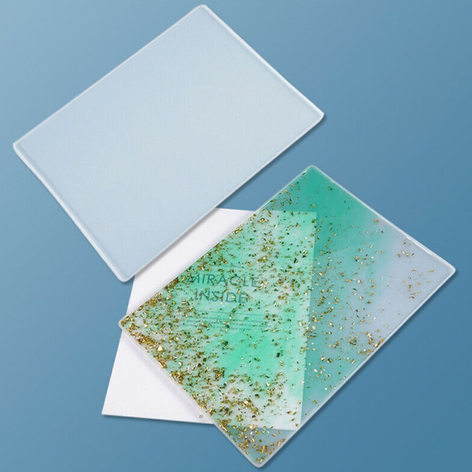DIY Writing Board Table Mat Silicone Molds Crystal Epoxy Resin Casting Moulds US