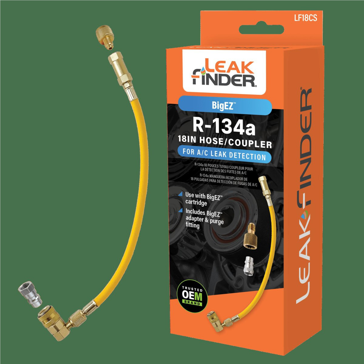 Tracer Products BigEZ R-134a 18 Inch Hose/Coupler