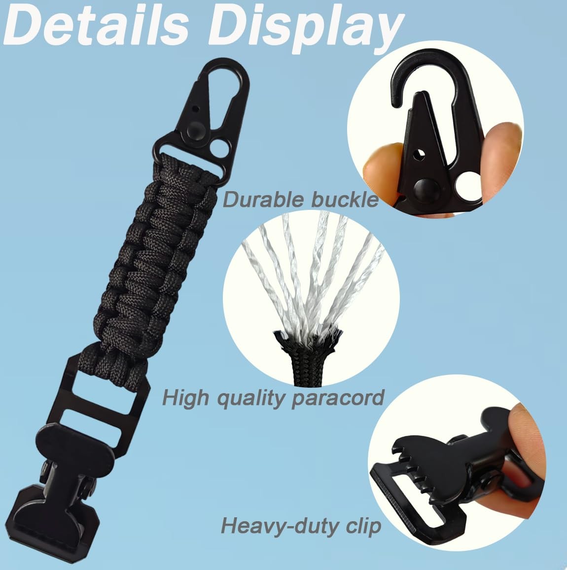 2Sets Tactical Glove Clips, Work Glove Holders Strap, Single & Double Alligat...