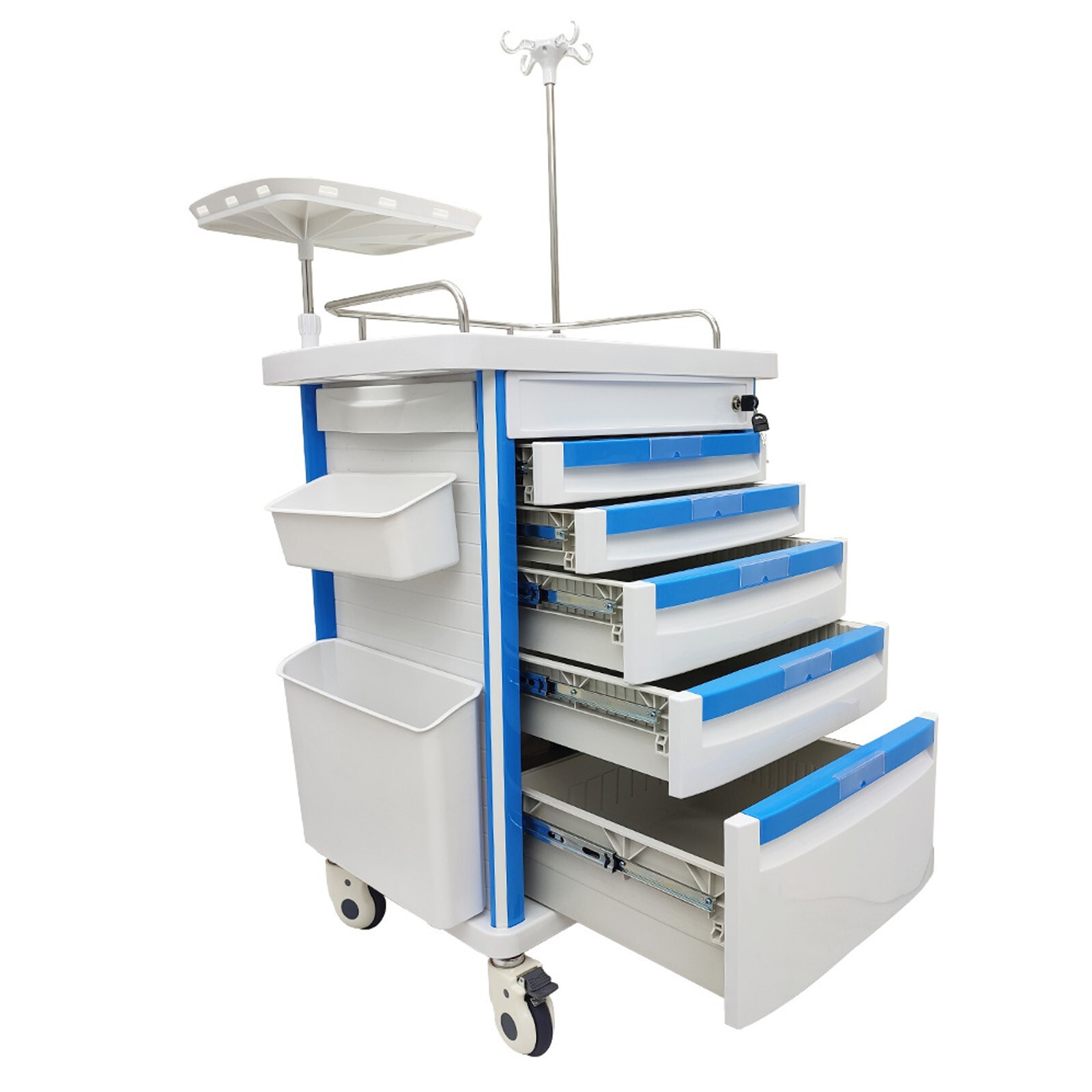 ABS Anesthesia Infusion Beauty Car Mobile Nursing Medicine Delivery Trolley