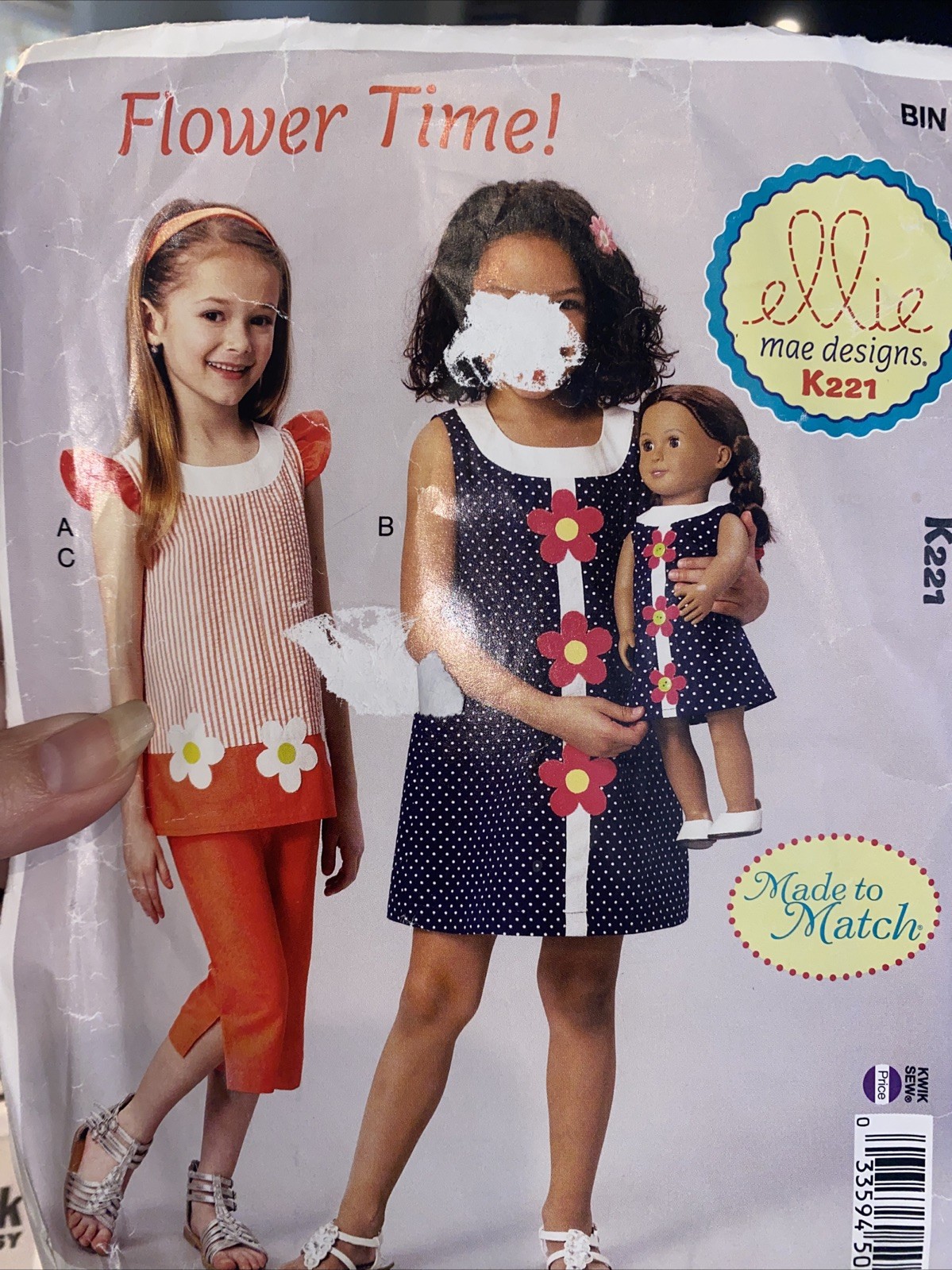 Ellie Mae Designs FLOWER TIME K221 Size 3-10 Cut Complete
