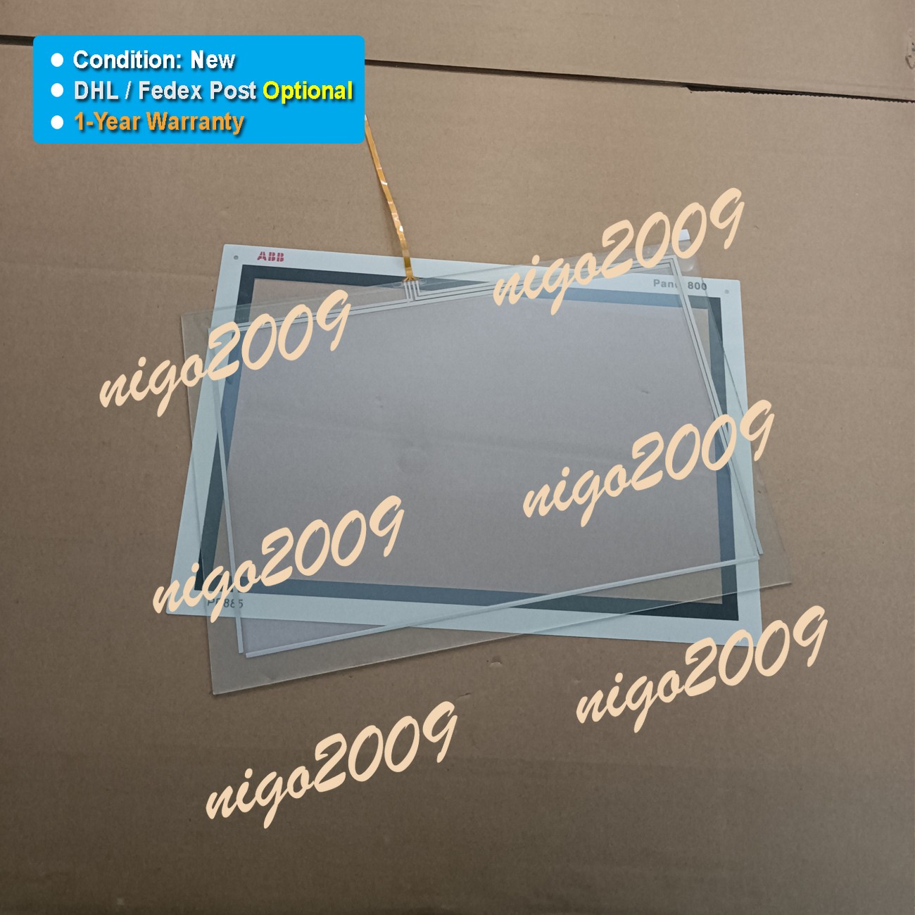 Touch Screen Glass Panel Film Overlay Fit for ABB Panel 800 PP885 3BSE069276R1