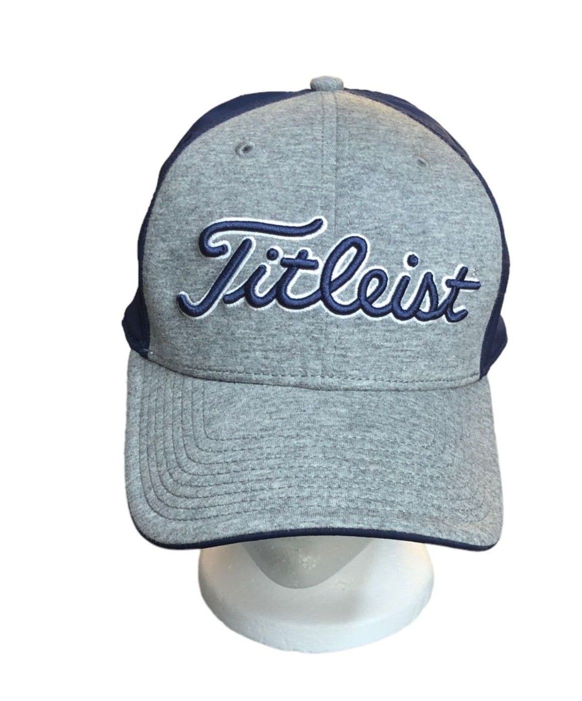 Titleist Adjustable Golf Hat Navy & Gray Cotton/Polyester Blend