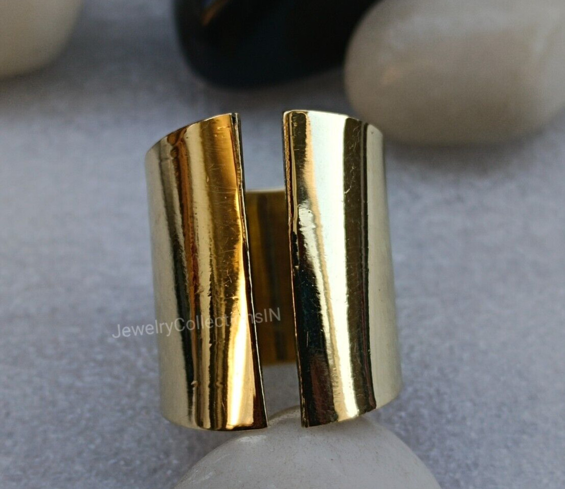 Thick Ring Cigar Handmade Ring Cigar Band Solid Brass Ring Wide Cigar Ring B252