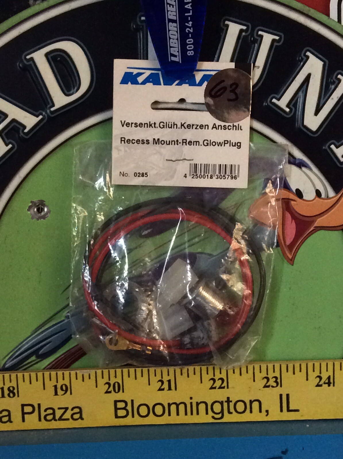 KAVAN 0285 Recess Mount-Rem. Glow Plug NewInPack 🇺🇸Shipped