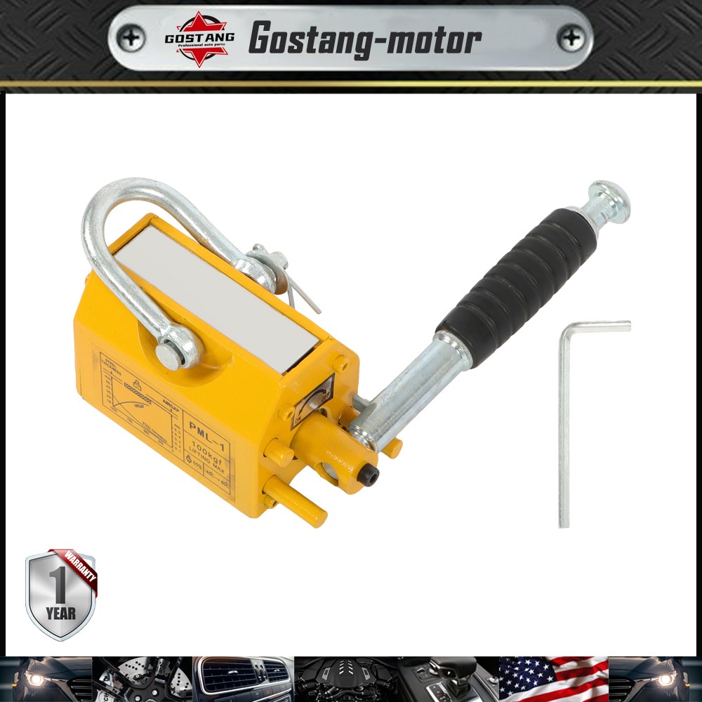 220 lbs/100 kg Permanent Magnetic Lifter 2.5 Safety Factor Neodymium Hoist