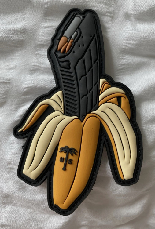 SHOT 💥 Show 2026 US PALMS “Banana Mag” PVC Morale Patch, Hook & Loop, NEW!