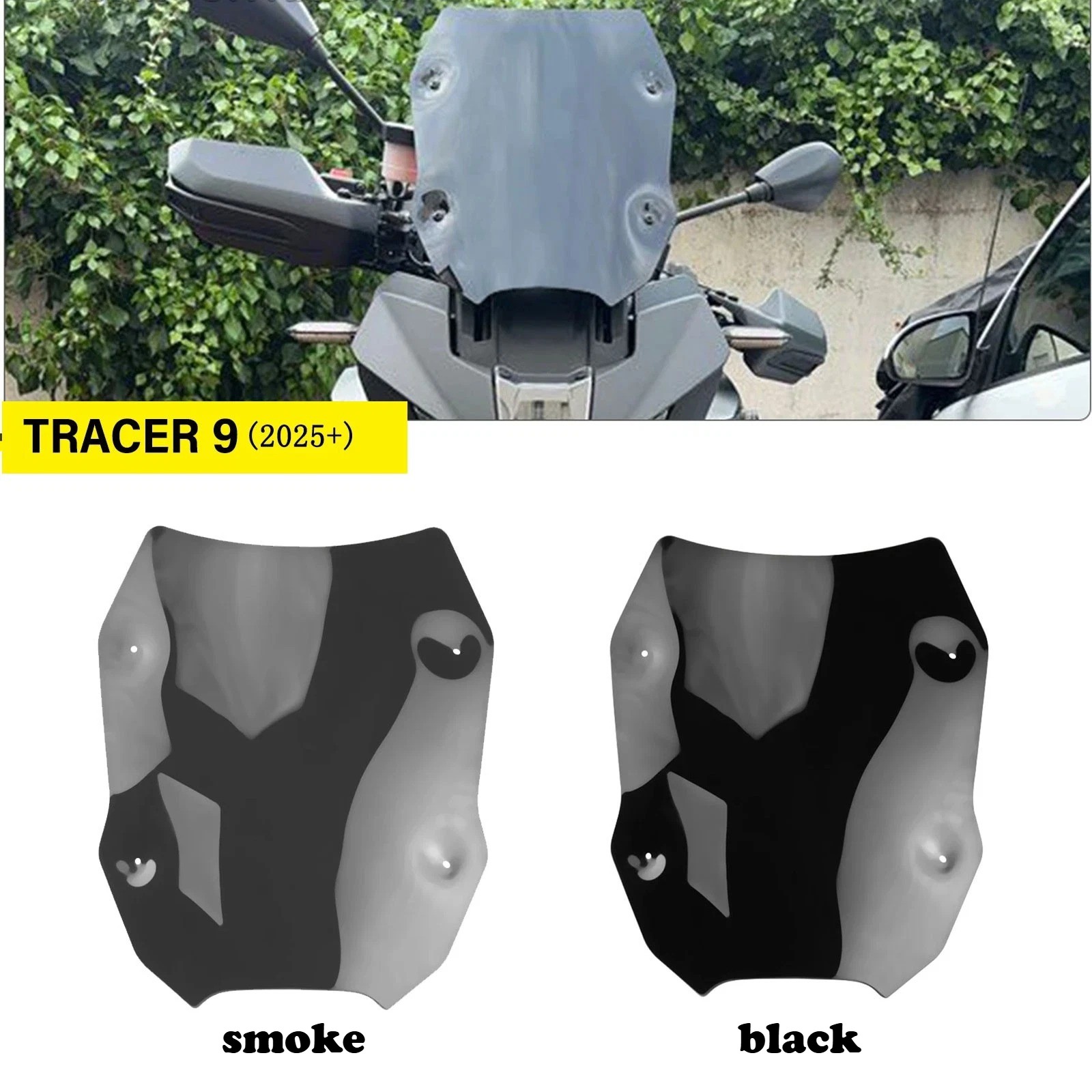 Windscreen Wind Deflector Sport Windshield For YAMAHA TRACER 9 GT TRACER9 2025--