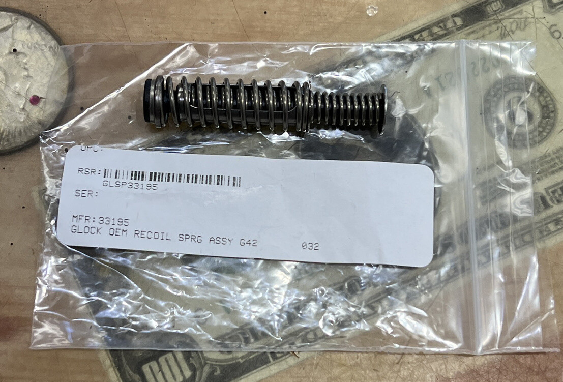 GLOCK SP33195 OEM .380 ACP G42 Dual Capture Recoil Spring & Guide Rod Assembly