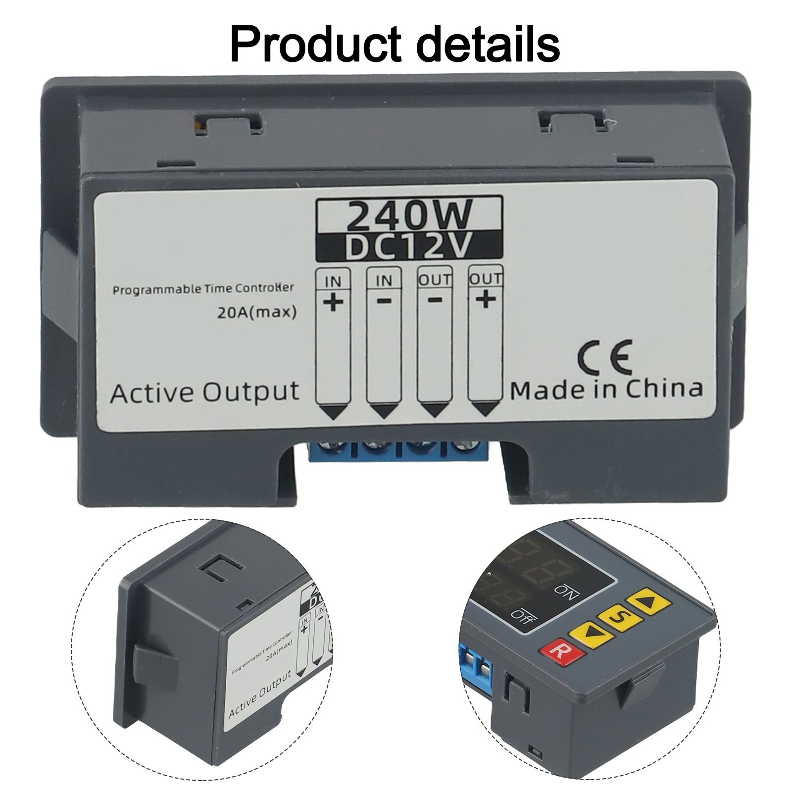 Digital Timer Module 10A 12V DC Time Delay Relay Water Pump Engine Control