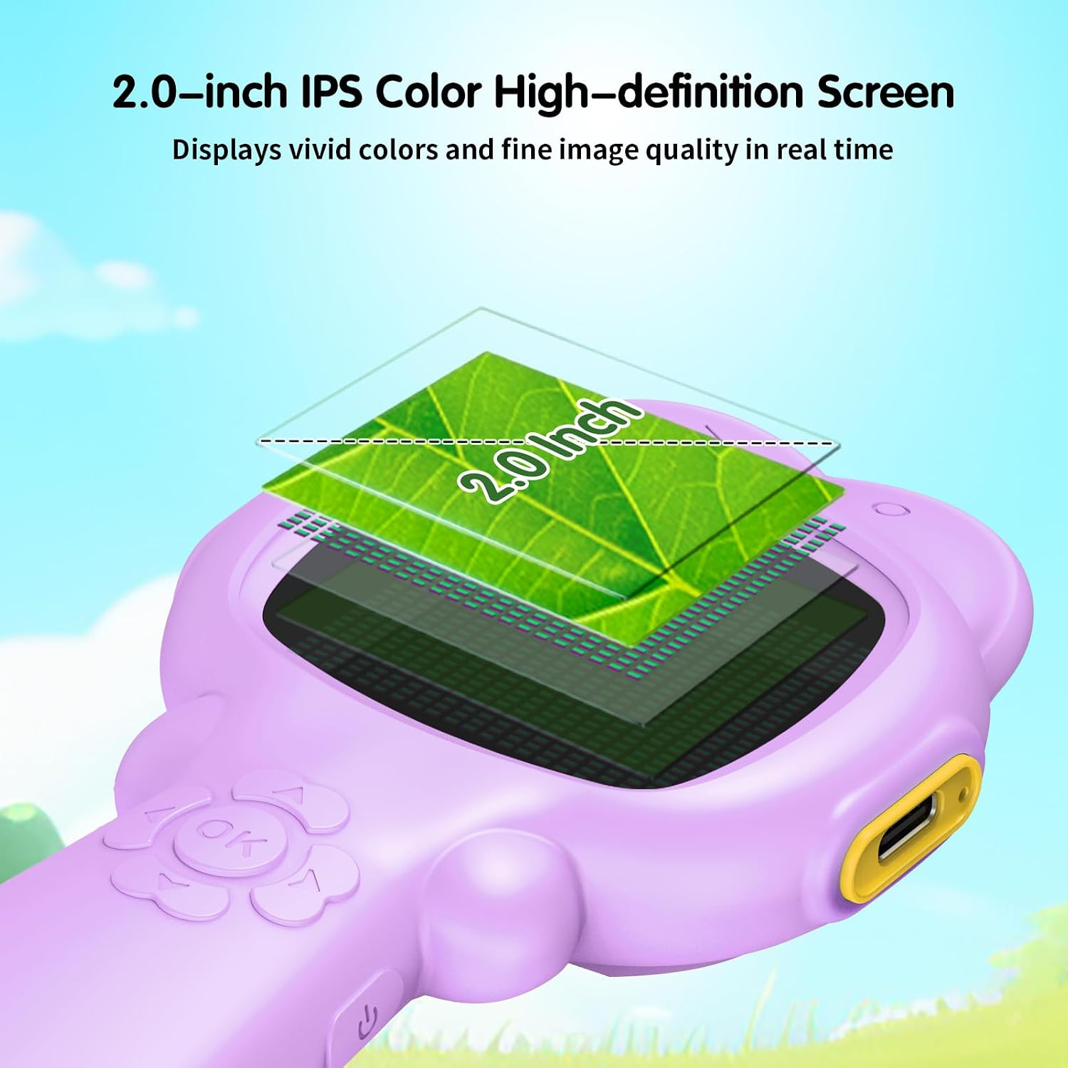 Microscope for Kids, Mini Portable Handheld Microscope with 500X Magnification,