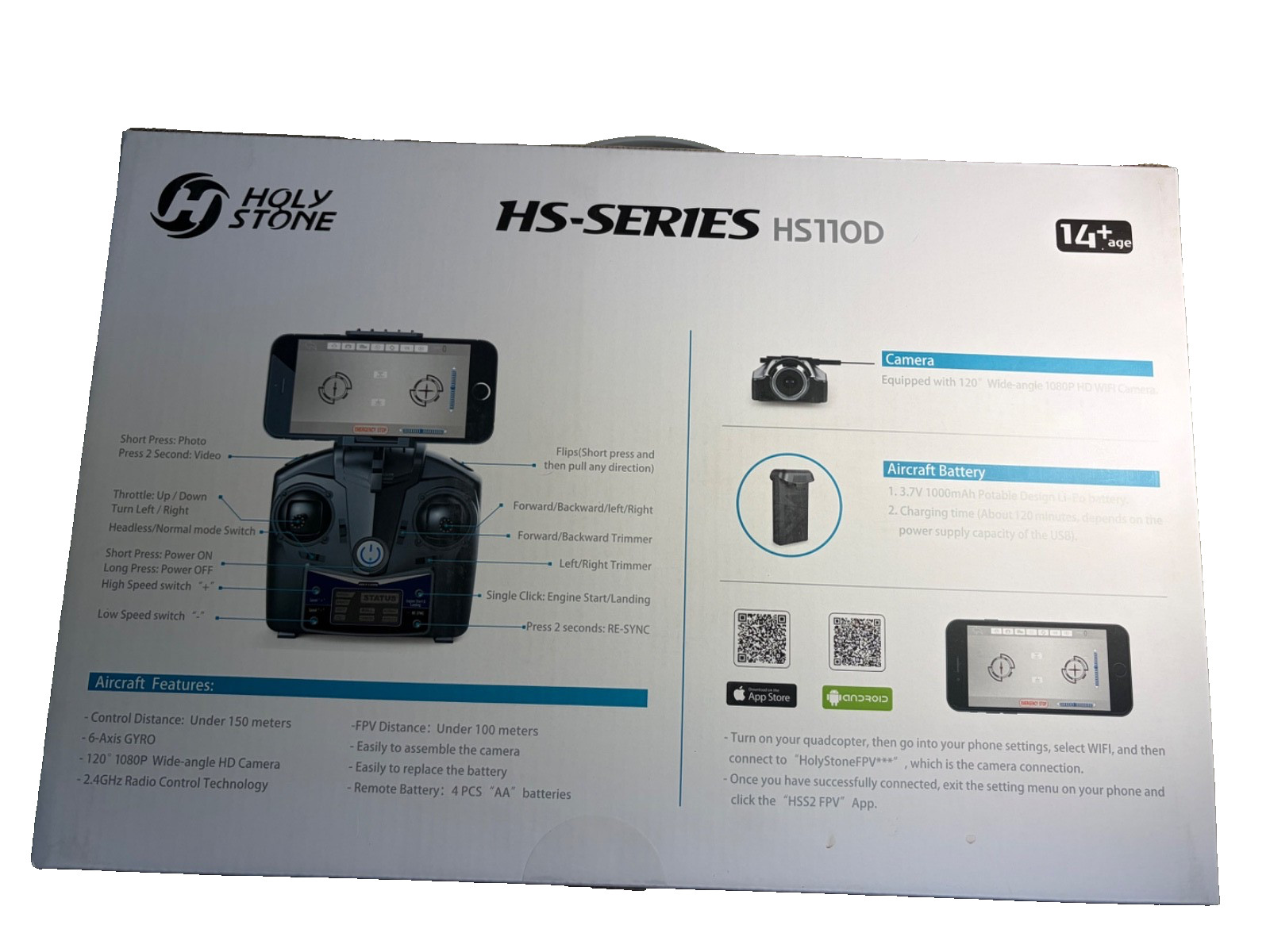 Drone Holy Stone HS11OD (used once)