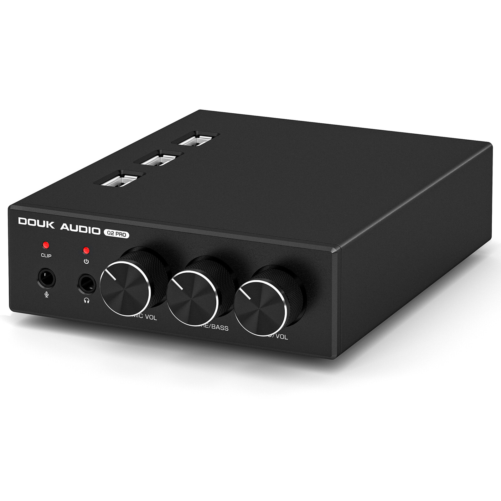 HIFI Stereo Gaming DAC w/Microphone Headphone Amplifier Audio Converter USB HUB